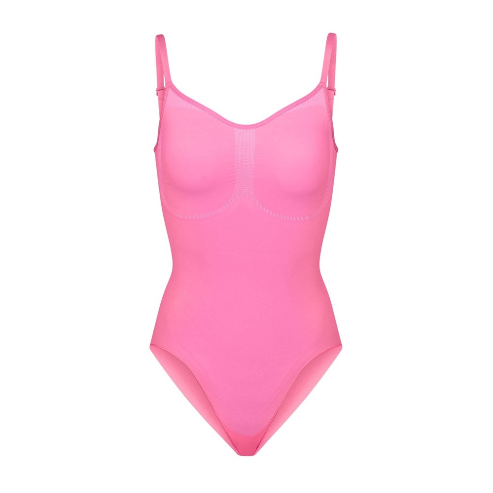 Skims Neon Orchid Sculpting Bodysuit with Snaps
